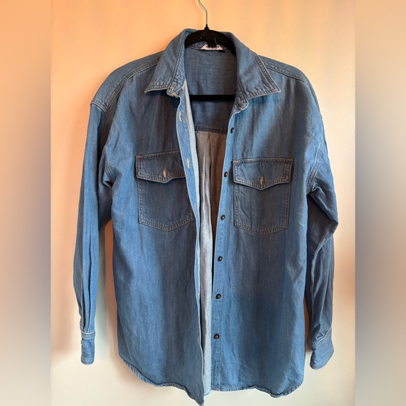 Joe Fresh Blue Denim Shirt(oversized) - Picture 1 of 1